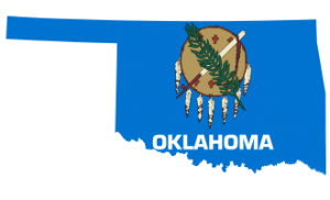 Oklahoma Collection Attorneys - Oklahoma Lawyers for Business Debt Recovery - Flag map of Oklahoma